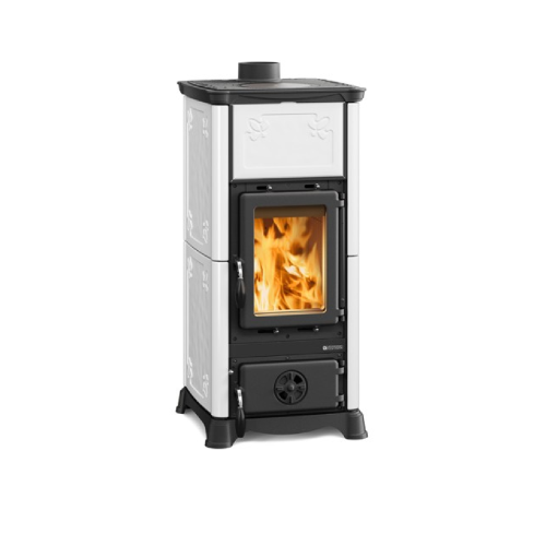 La Nordica - Nordica Stufa A Legna Emiliana Potenza Termica Nominale 6,5 Kw 186 M3 Riscaldabili Colore Bianco