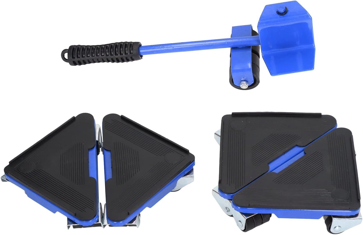 Plateforme élévatrice de meubles à roulettes en fer, PVC et ABS, kit de 5 pièces, 300 kg