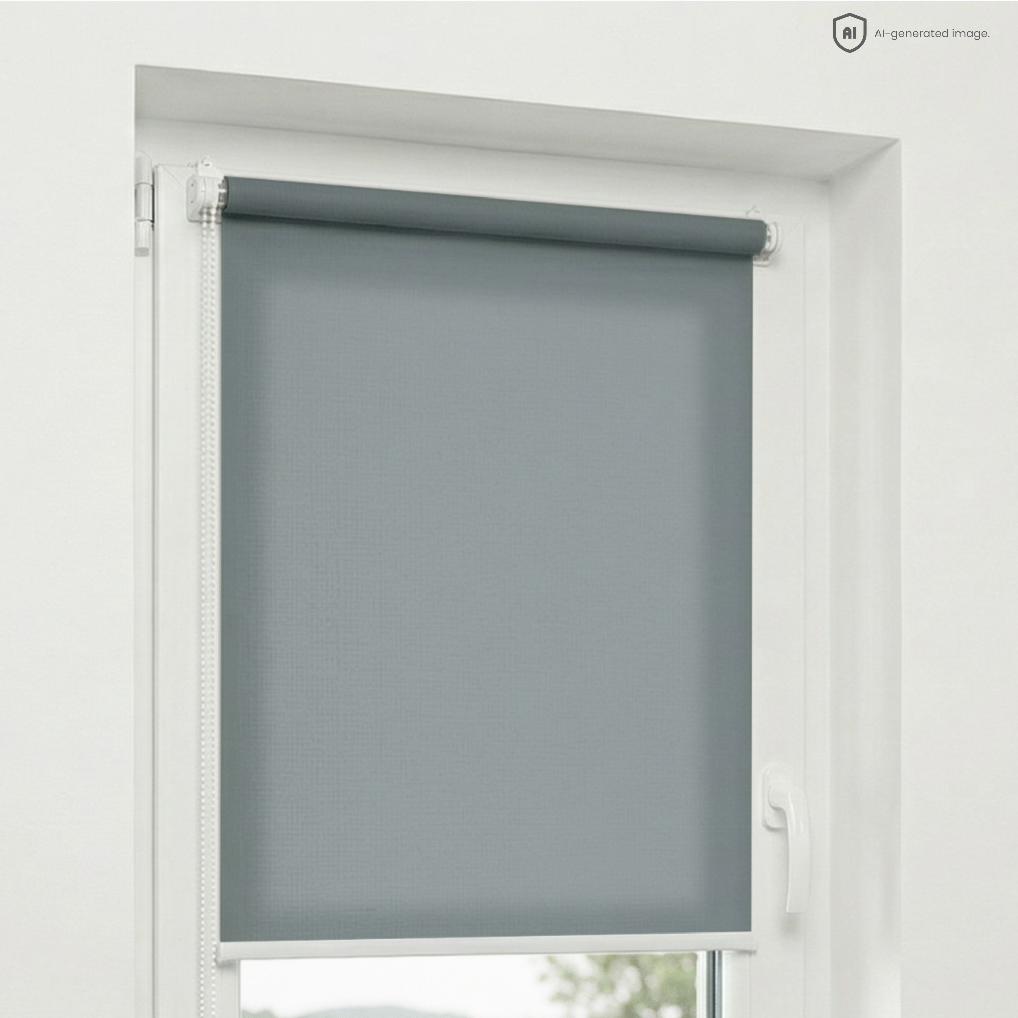 Estika Rollo Ohne Bohren - 50 X 220 Cm - Dunkelgrau - Sonnenschutz Für Innenfenster - Halbtransparenter Stoff - Klemmfix-befestigung