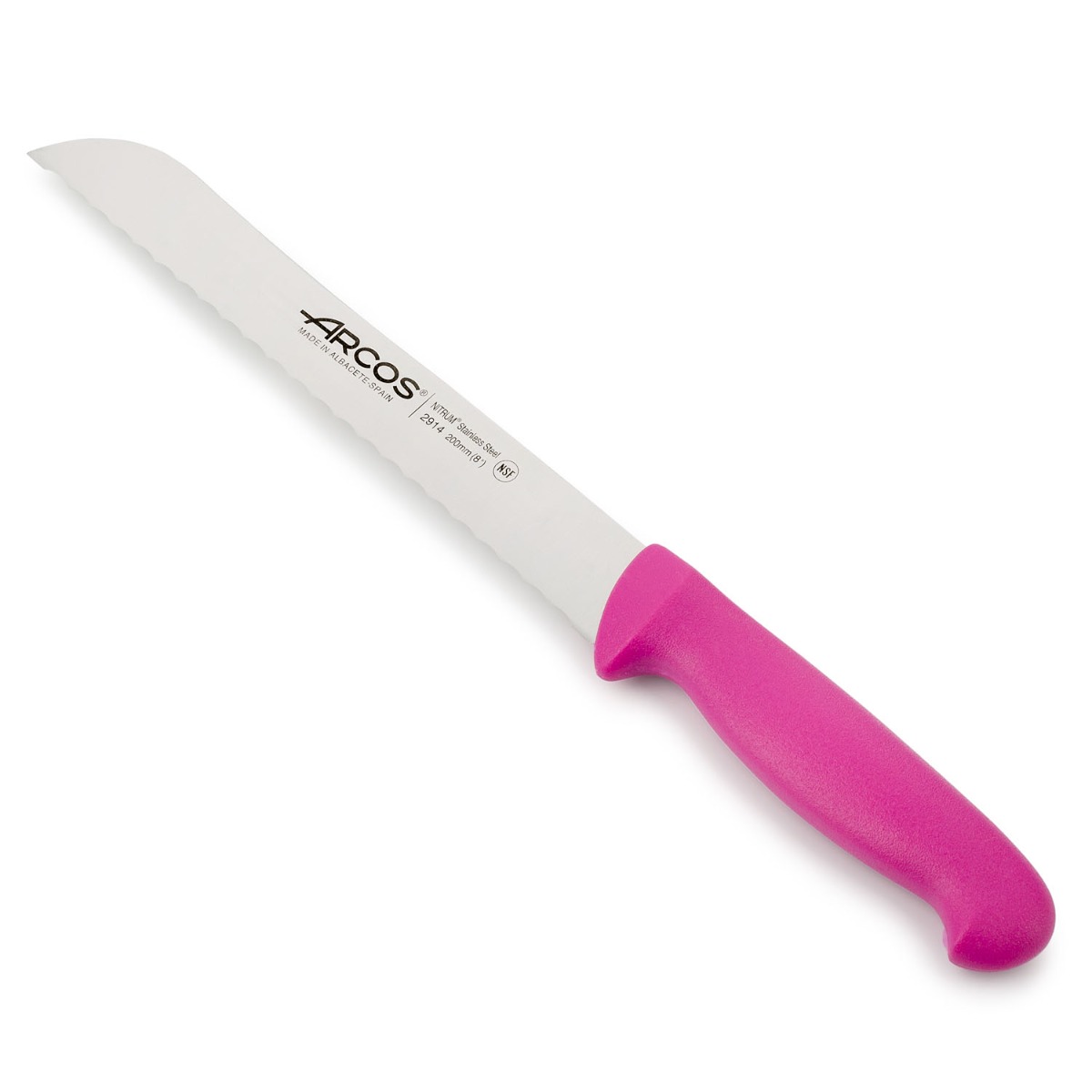 Arcos Unisex Brotmesser In Fuchsiafarbe Serie 2900 200 Mm - Bild 3