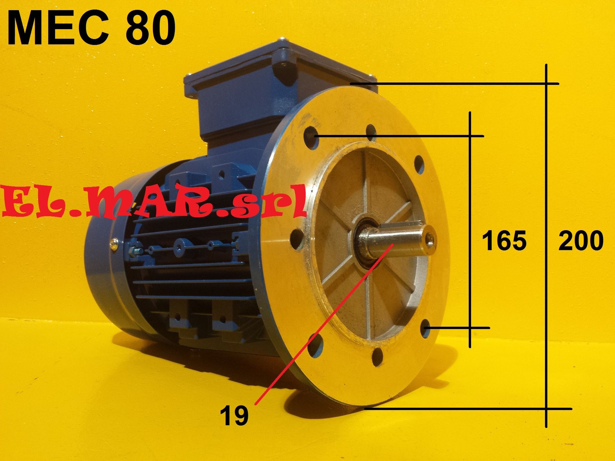 Hp 1,5-1 Kw 1,1-0,75 Mec 80 2800/1400 Giri Motore Elettrico 2 Velocit� ALTRO