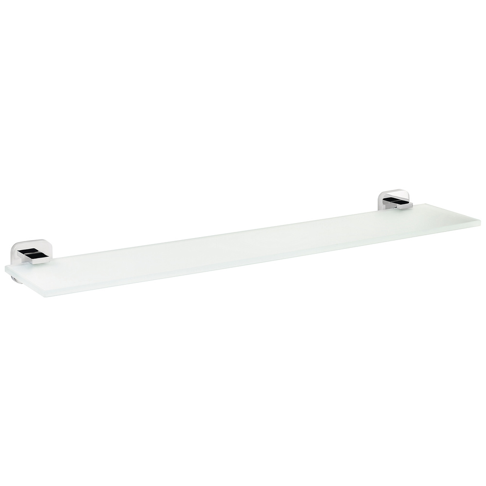 Tesa Glasablage Elegaant Metall Und Milchglas, Chrom, Rostfrei Ablagen & Badregale