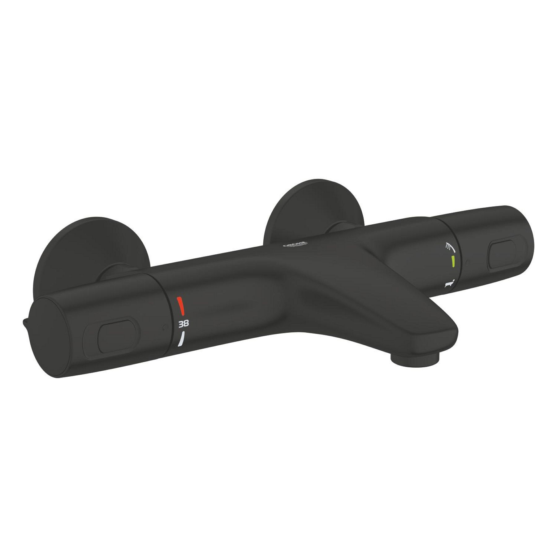 Precision Trend Miscelatore Termostatico Per Vasca Da Bagno, Nero O...