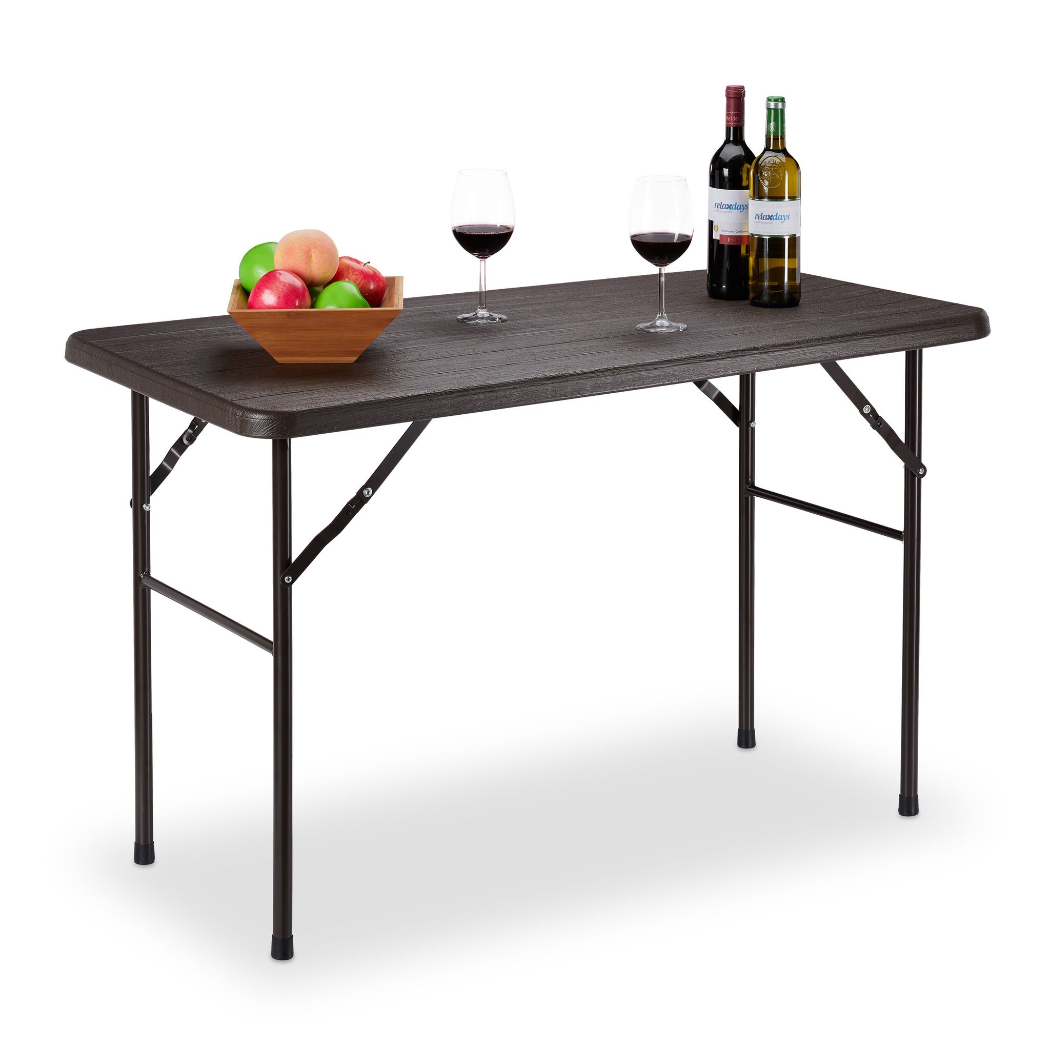 Table De Jardin, Effet Bois, Table Pliable Rectangulaire