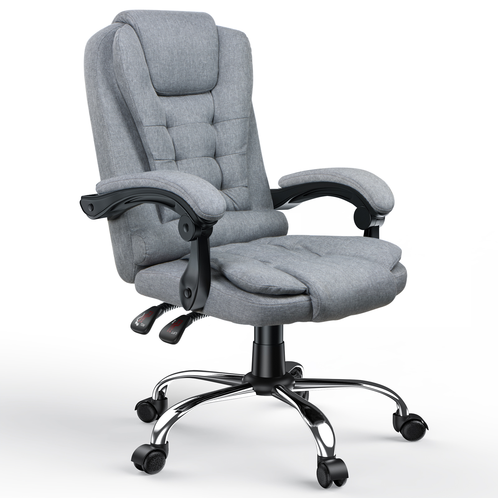Rattantree - Fauteuil De Bureau Ergonomique - Hauteur Réglable 45-55 Cm