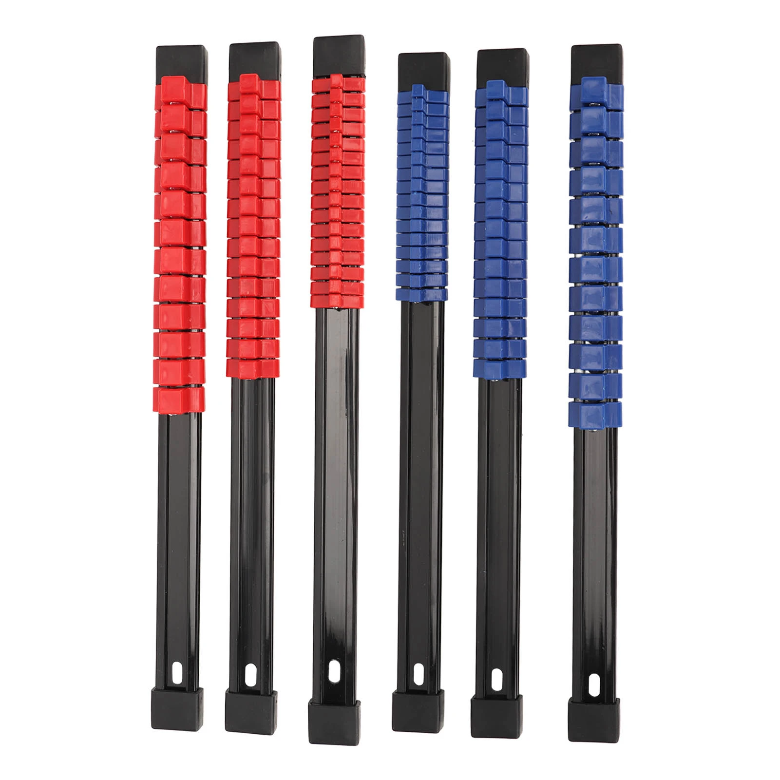 Support de rangement pour clés à douille 1/2", 3/8" et 1/4", ABS, lot de 6