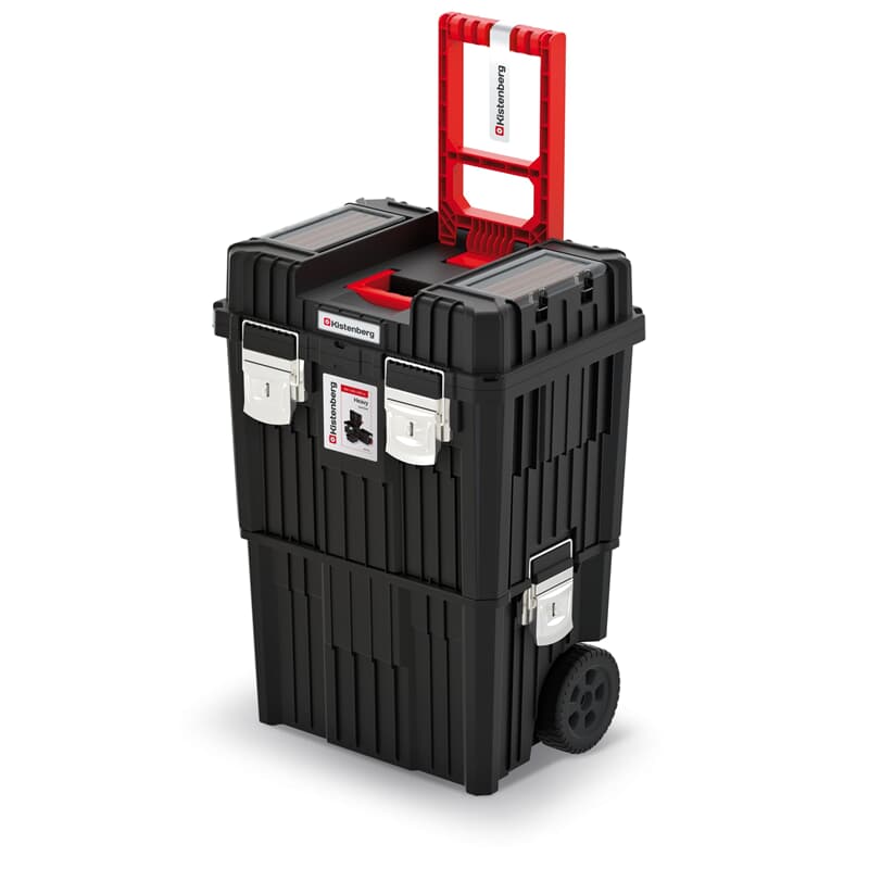Kistenberg Schwarz 2 In 1 Werkzeugtrolley Werkstattkoffer Werkzeugkiste Box Leer 3 Tlg., Version: Khvwm, 450 X 360 X 640