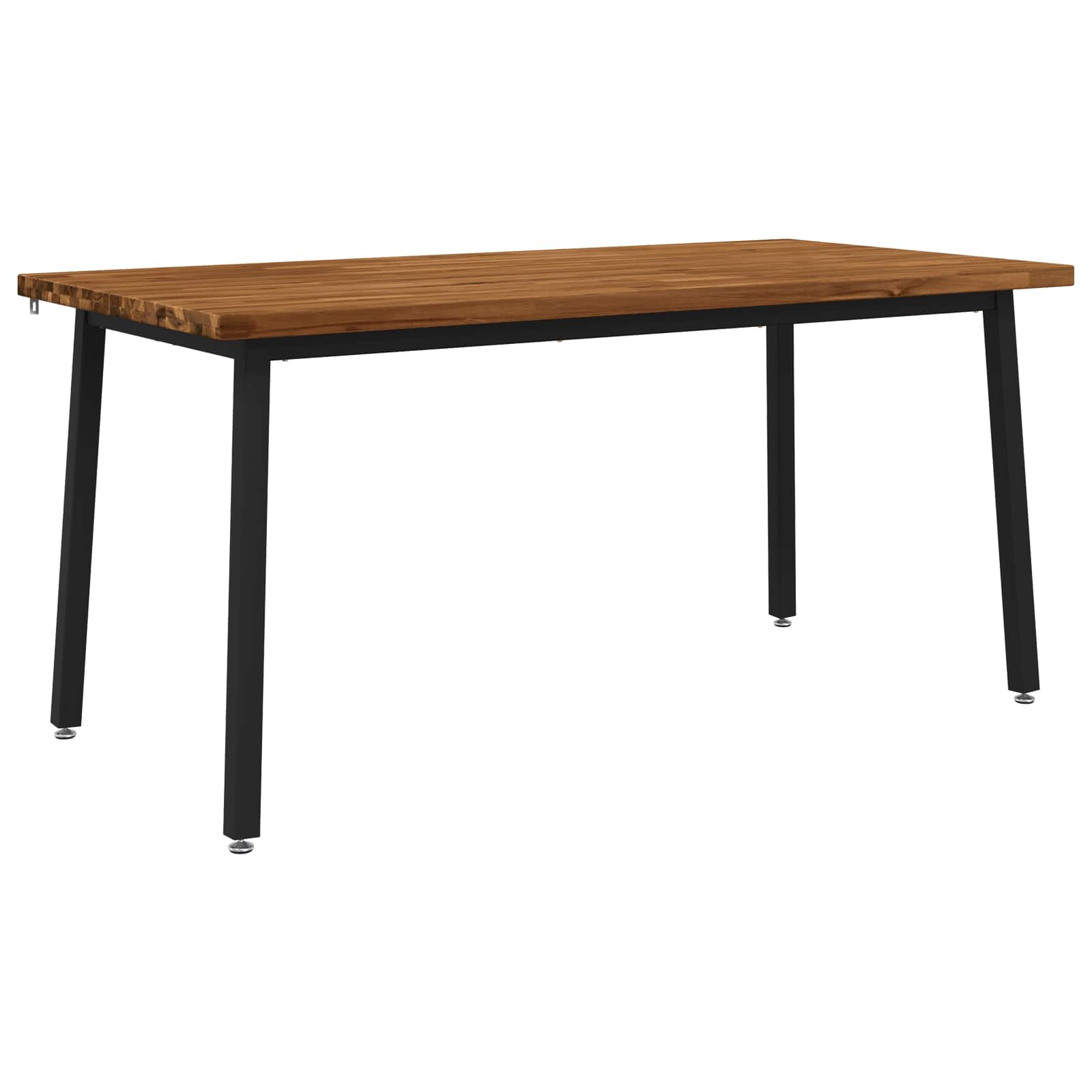Vidaxl Natürlich Quadratischer Esstisch 160 X 80 X 75 Cm Massivholz Akazie Natur