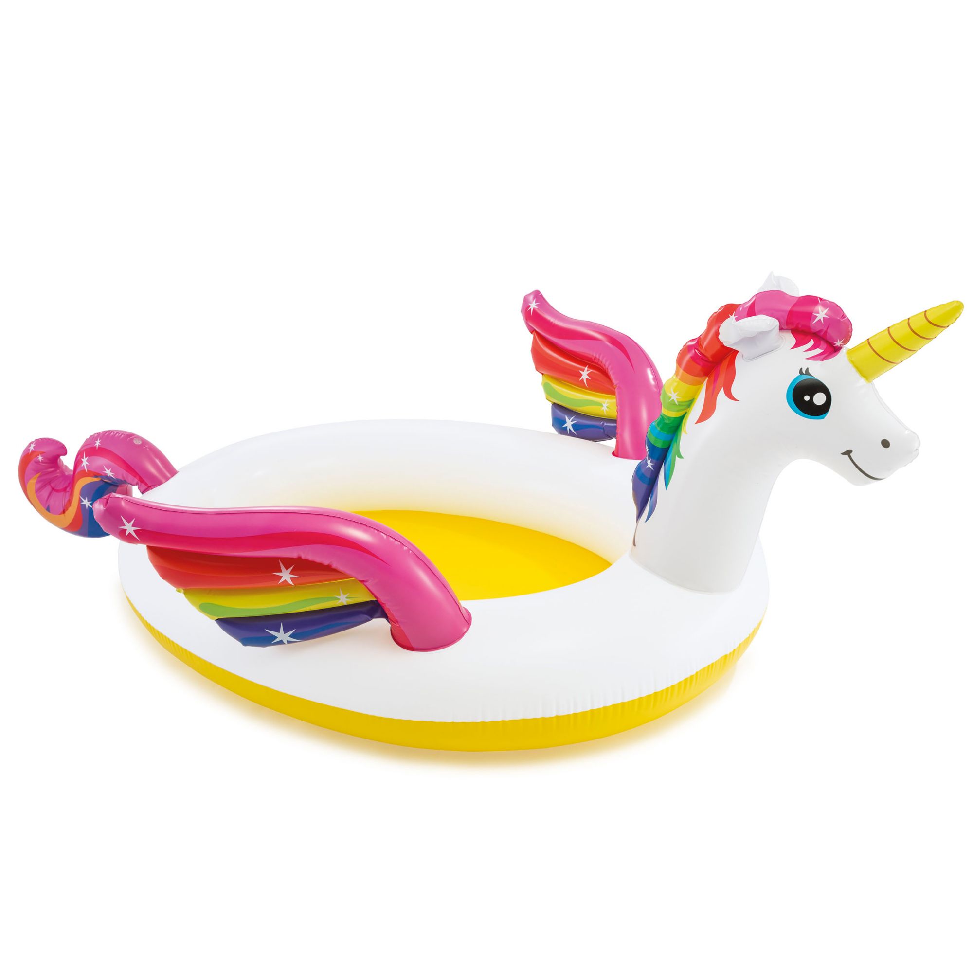 Intex Mehrfarbig Einhorn Pool Mit Wasserspritzfunktion 272X193x104 Cm