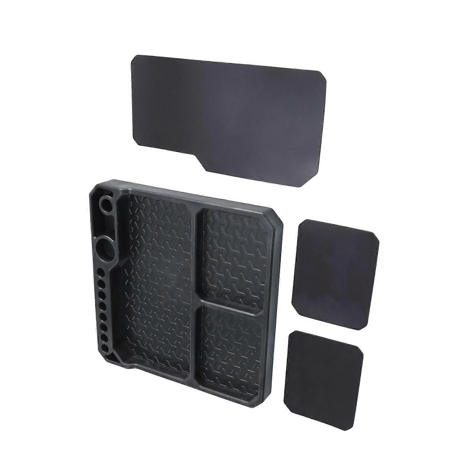 Plateau de rangement d'outils magnétique, 10 emplacements pour tournevis, compartiments à vis et petites pièces