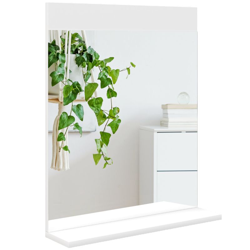 Miroir De Salle De Bain Miroir Mural Avec Étagère De Rangement Pour
