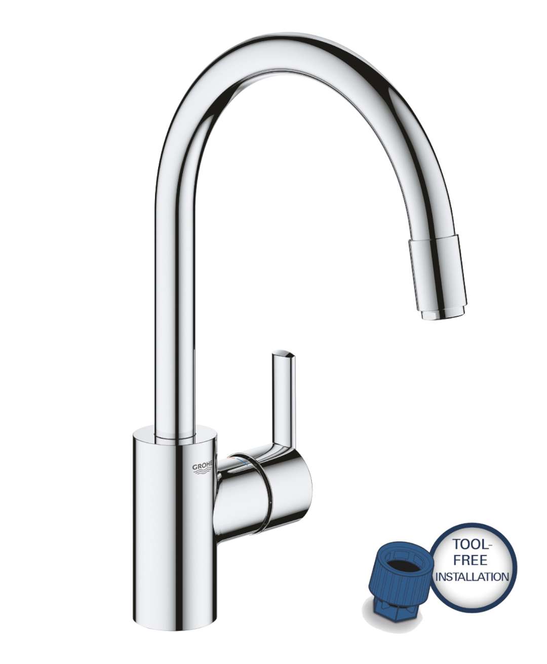 Feel - Küchenarmatur, Mit Ausziehbarem Anschluss, Chrom 32671002 - Grohe