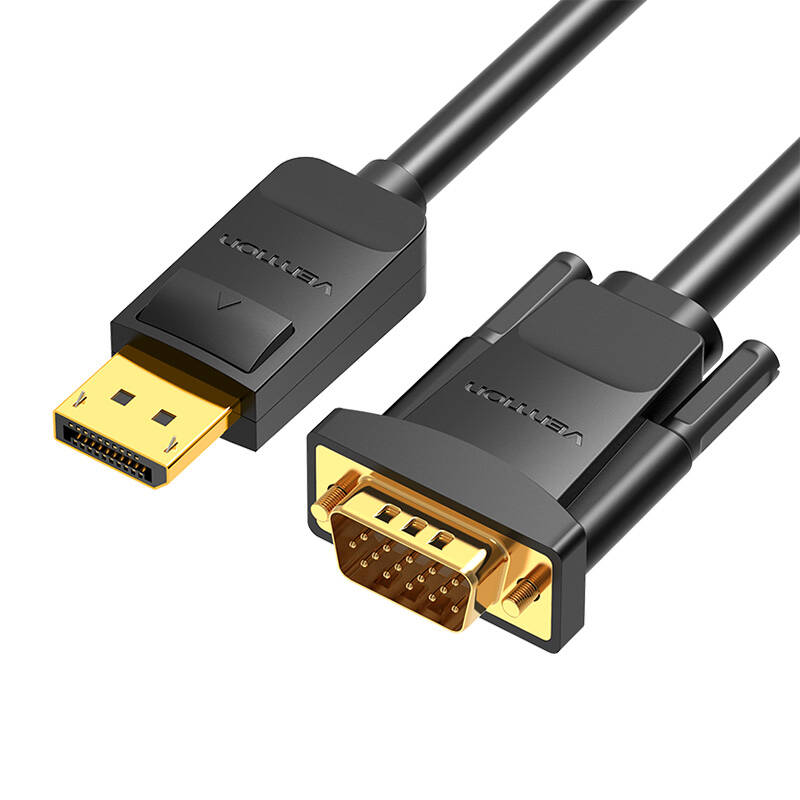Schwarz Displayport-Zu-Vga-Kabel 1080P 60 Hz 2 Meter - Bild 5