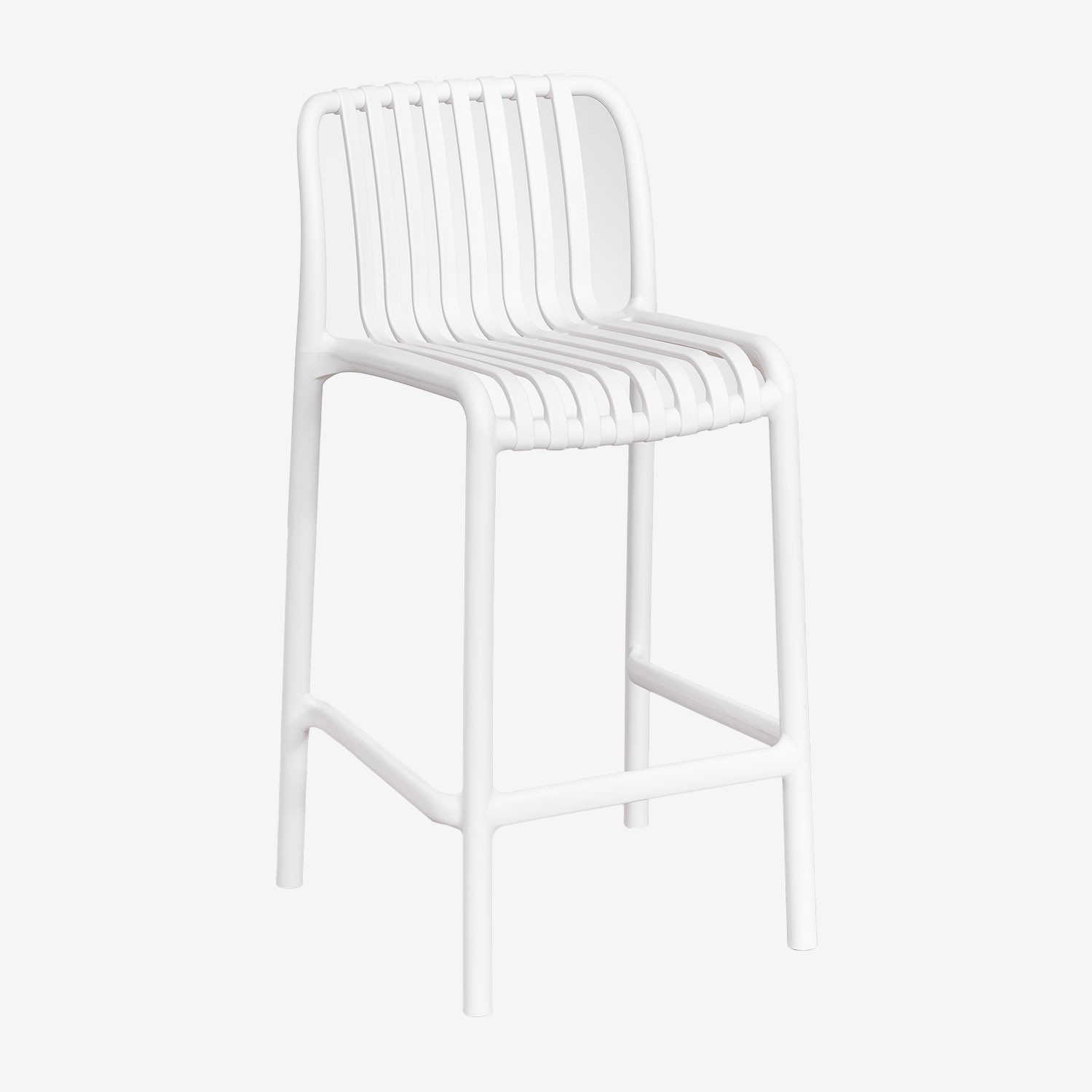 Sklum - Lot De 2 Tabourets Hauts Empilables Wendell En Polypropylène