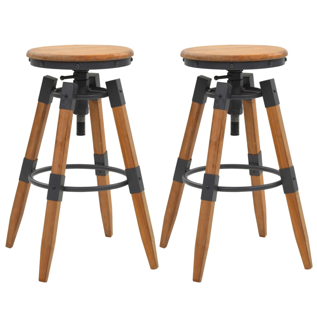 Vidaxl - Tabourets De Bar Lot De 2 Bois De Sapin Solide