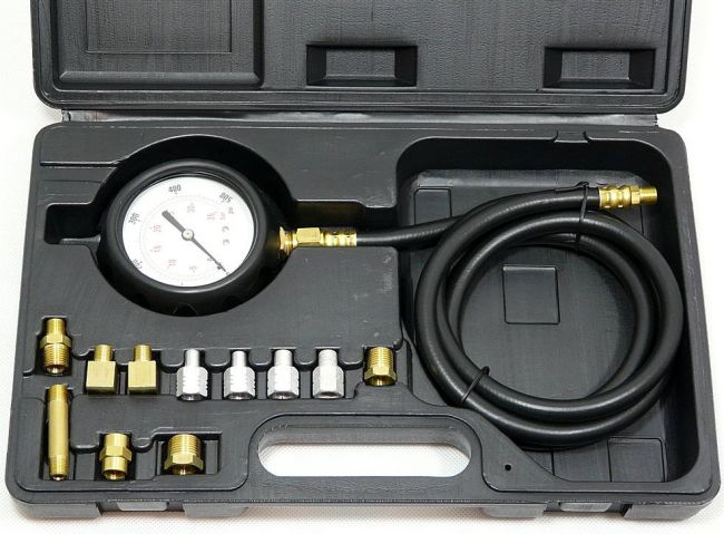 Bricoline Öldruckprüfer Geko G02507 10 Adapter Flexibler Schlauch 120 Cm
