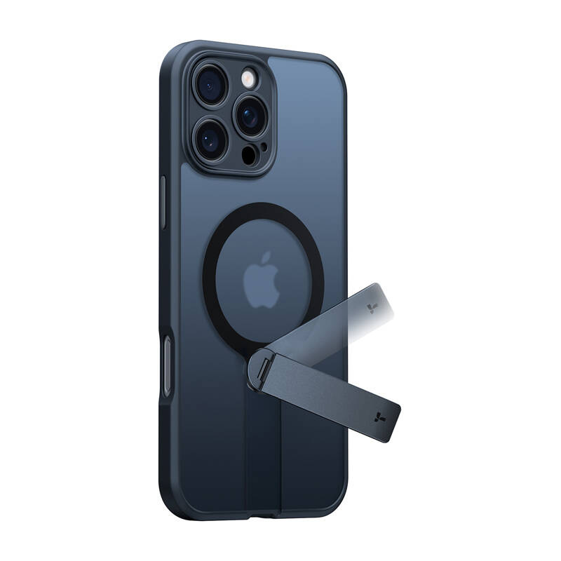 Torras Pstand Spin Case Für Iphone 16 Promax (schwarz)