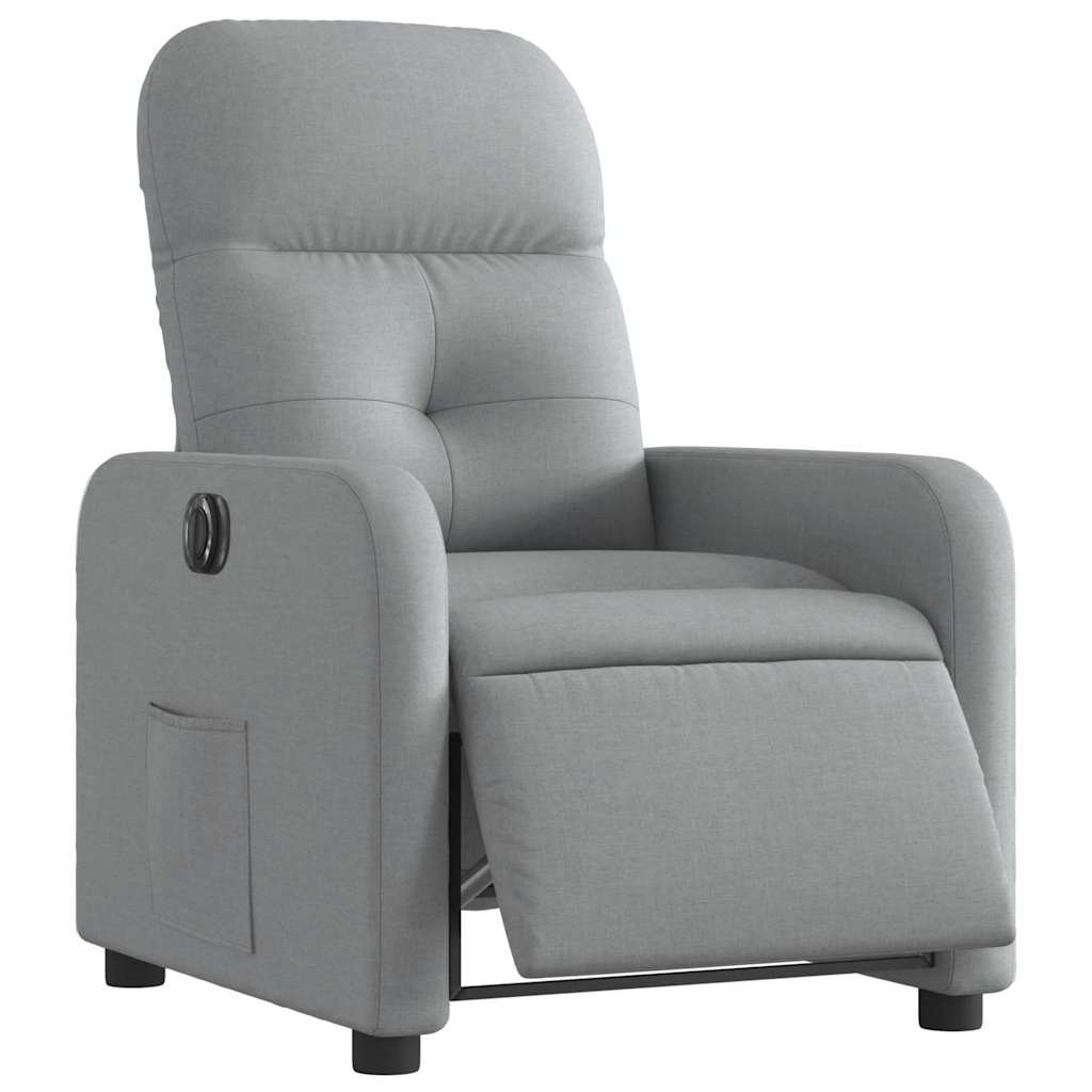 Hellgrau Relaxsessel Elektrisch Stoff Vidaxl700481 - Bild 2