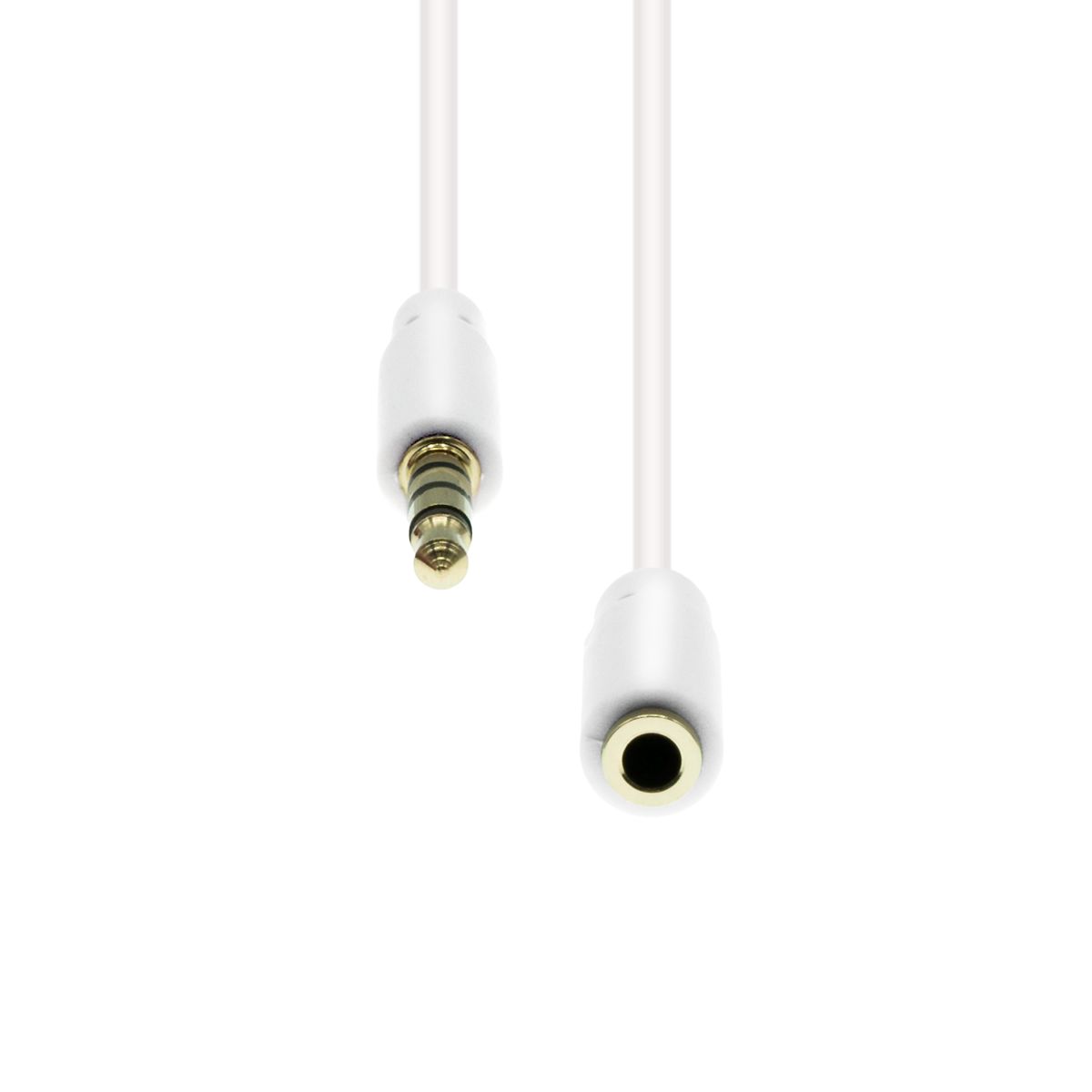 ProXtend Mini-Jack 4-Pin Slim Extension Cable White 1.5M (1.50 m), Audiokabel - Bild 2
