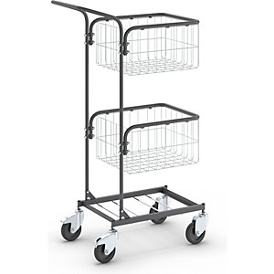 Eurokraft - Pro Carrello Per Ufficio Kompakt Telaio Color Nero EUROKRAFT
