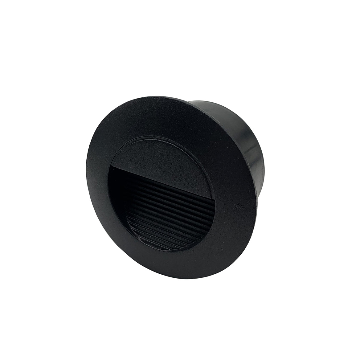 Segnapasso Led 3w Nero Rotondo Per Esterno Ip44 Con Controcassaluce...