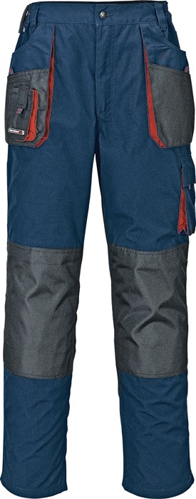 Herrenhose Gr.52 Marine/sw/rot 65%pes/35%co Stretcheinsätze