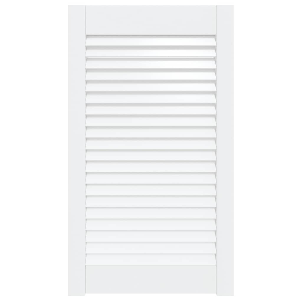 Cabinet Door Louvred Design White 69x39.4 Cm Solid Wood Pine Vidaxl