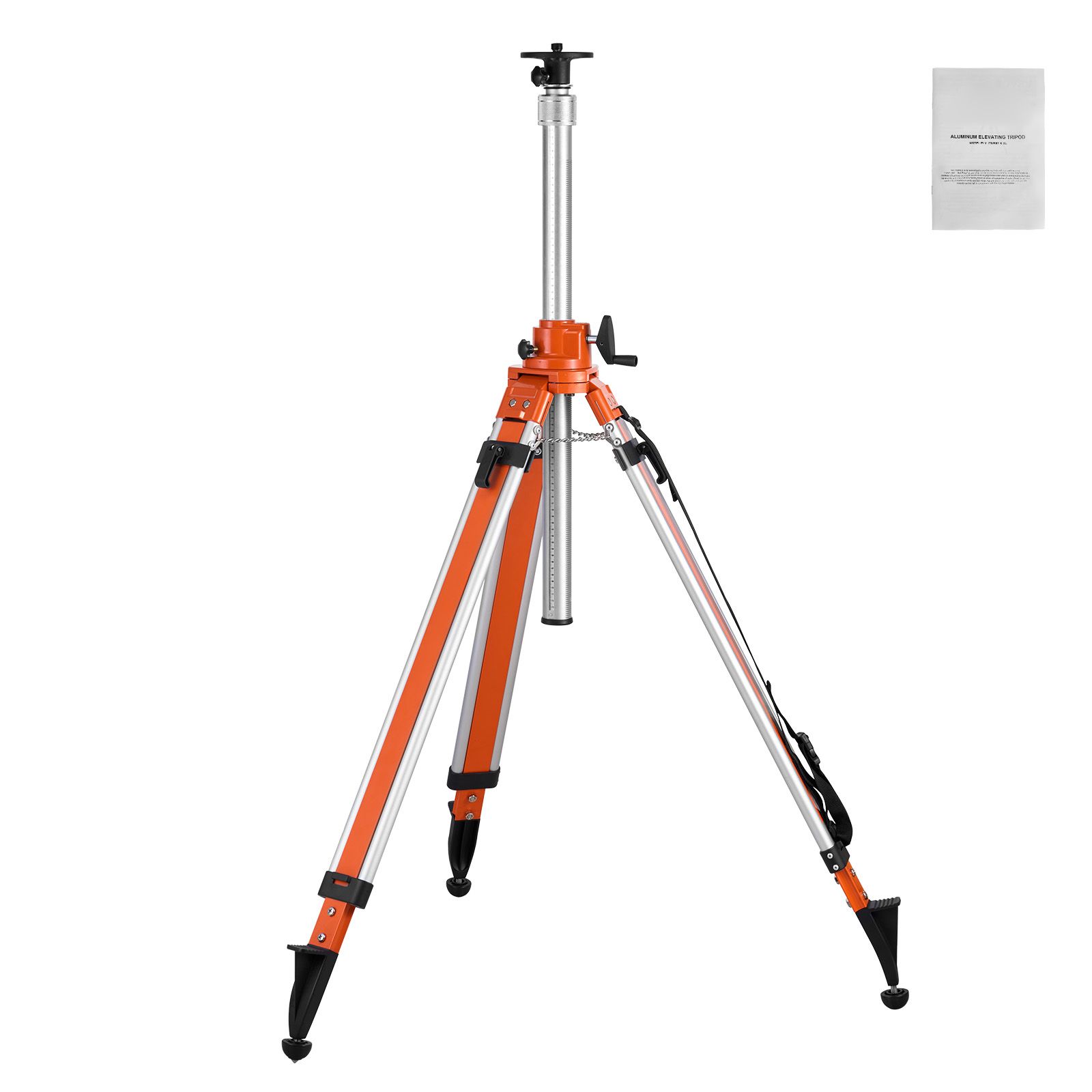 Trépied de niveau laser en alliage d'aluminium, filetage 5/8"-11, pieds antidérapants réglables, bulle de niveau, lot de 1