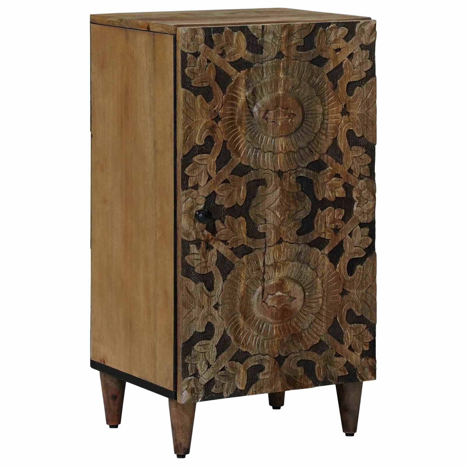 Vidaxl Sideboard Braun 40 X 33 X 75 Cm Massivholz Mango