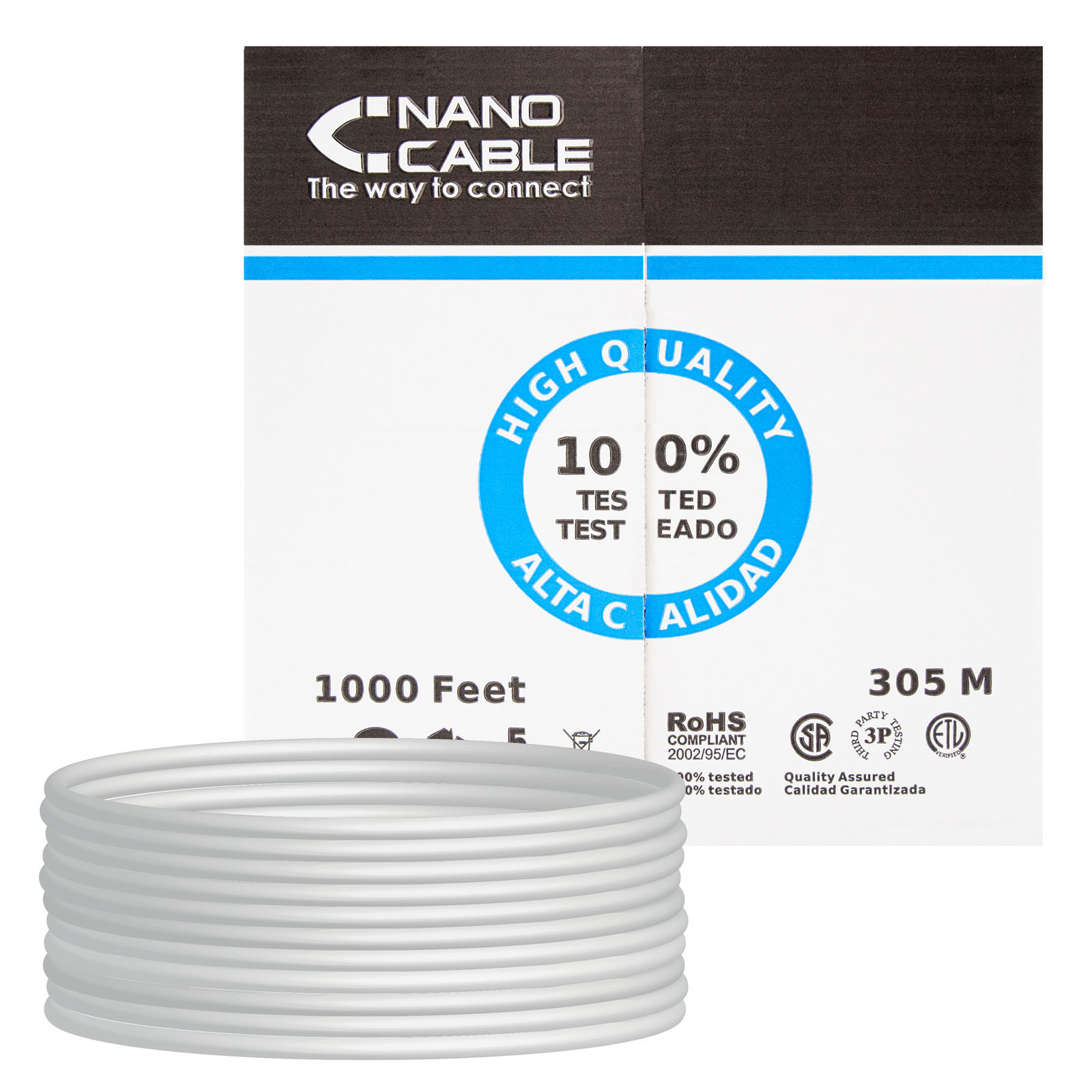 Nanocable 10.20.0904 (CAT6e, 305 m), Netzwerkkabel - Bild 5