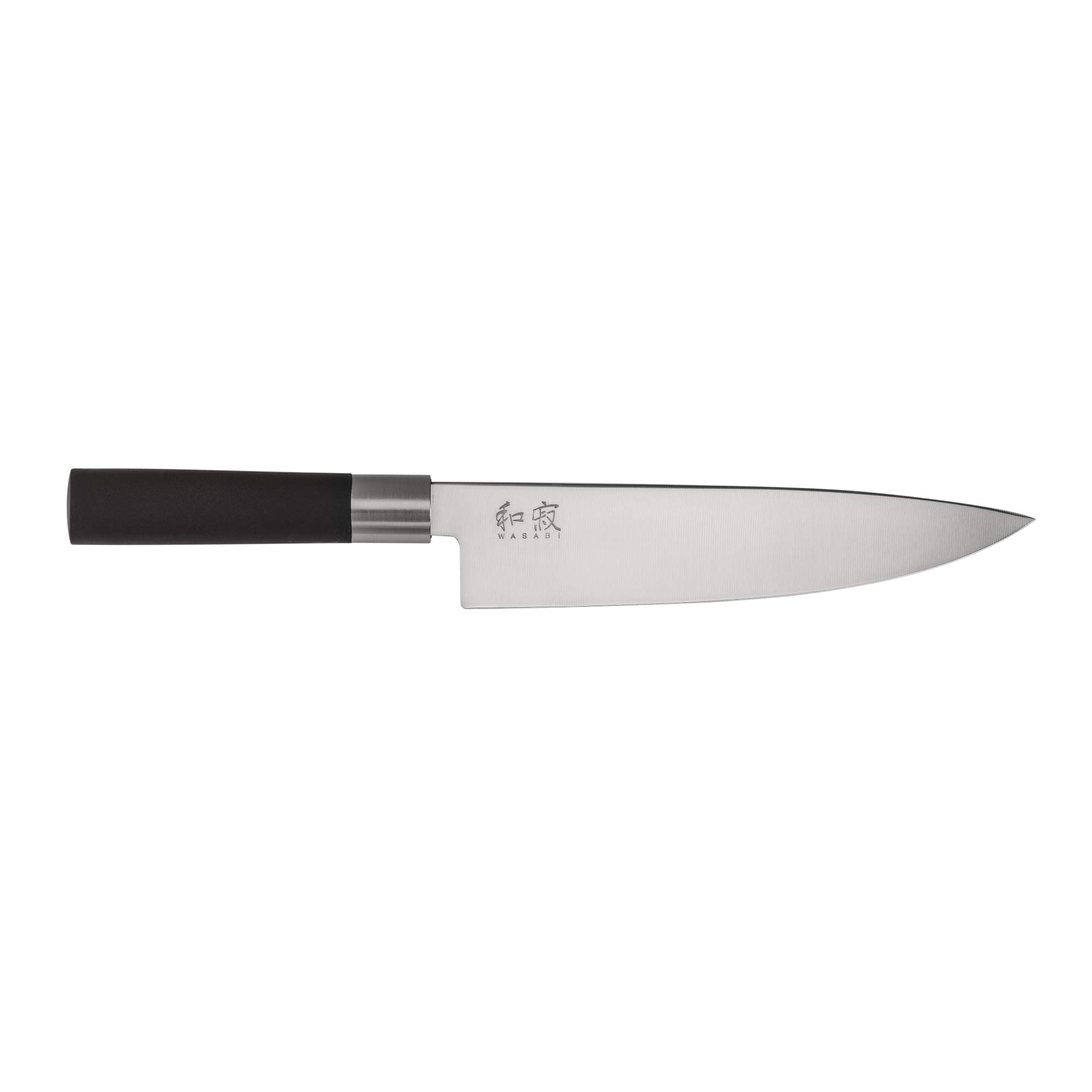 Unbekannt - Kai Wasabi Black Coltello Da Cucina 20,0 Cm Lunghezza Lama - Acciaio Inossidabile 6a/1k6 Lucidato 58 (±1) Hrc - Manico In Polipropilene Nero - Coltello Da Chef - Made In Japan