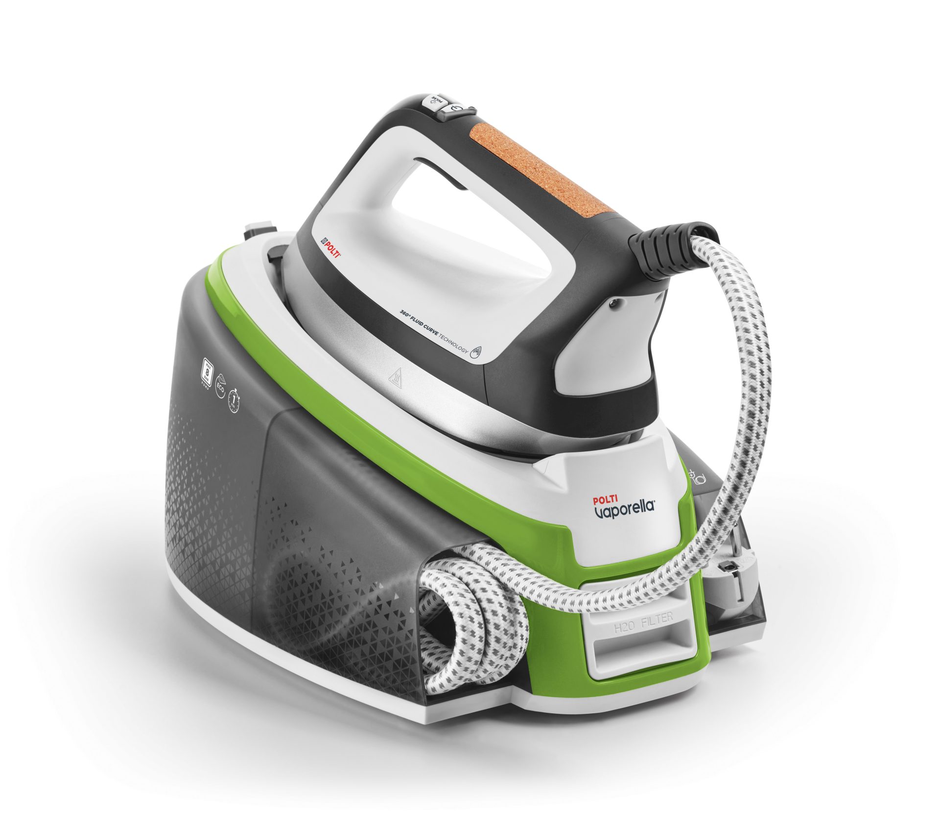 Polti Vaporella Instant VI50.20 2400 W 2 L Semelle en aluminium Vert, Gris, Blanc