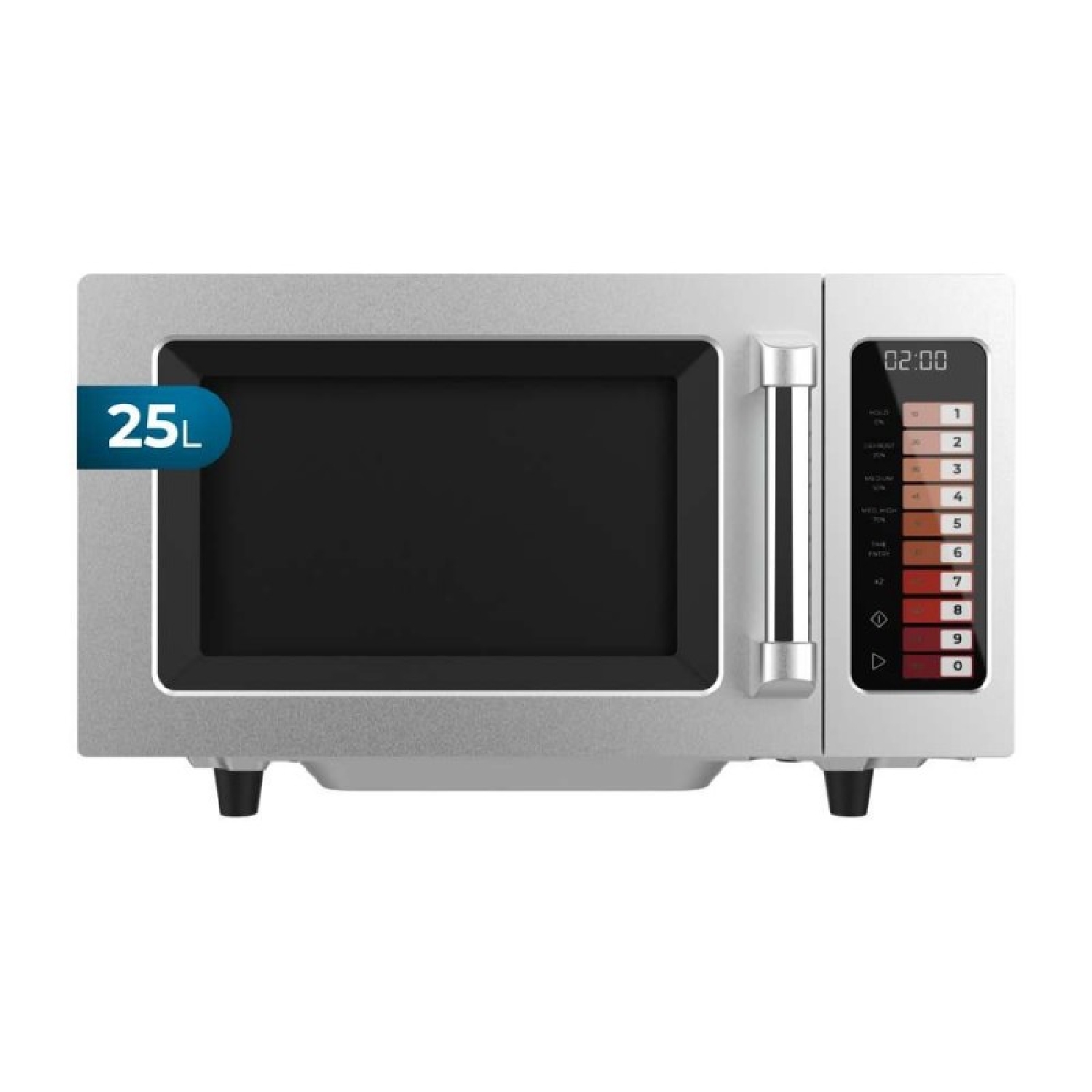 Cecotec Forno A Microonde Professionale Senza Piatto Girevole - 25 Litri - Flatpro 2500 Touch. 1000 W, Magnetron, Pulsanti A Sfioramento, Timer Da 60 Minuti.