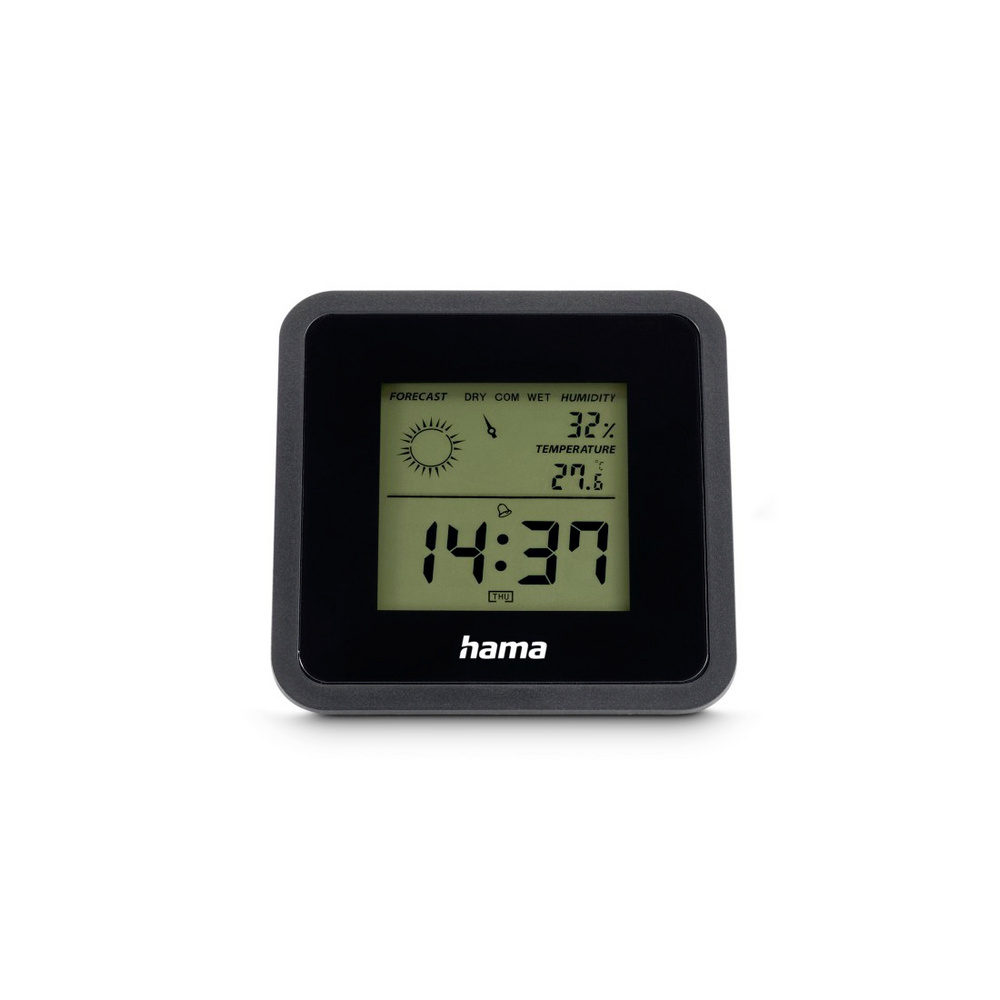 Hama Borneo Thermometer - Innenthermometer & Hygrometer - Schwarz - Image 2