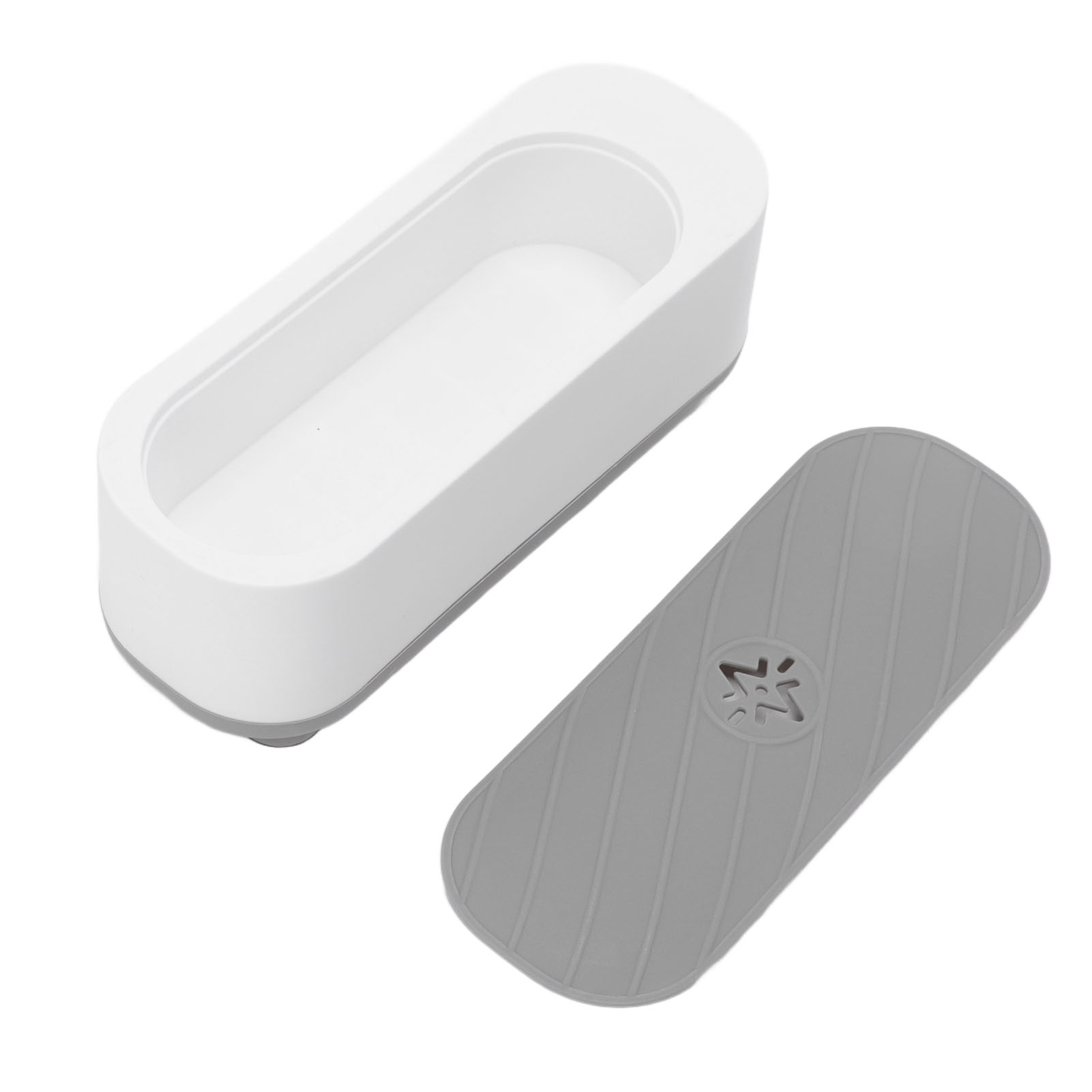 Nettoyeur à ultrasons compact pour bagues, lunettes et pièces de monnaie, ABS