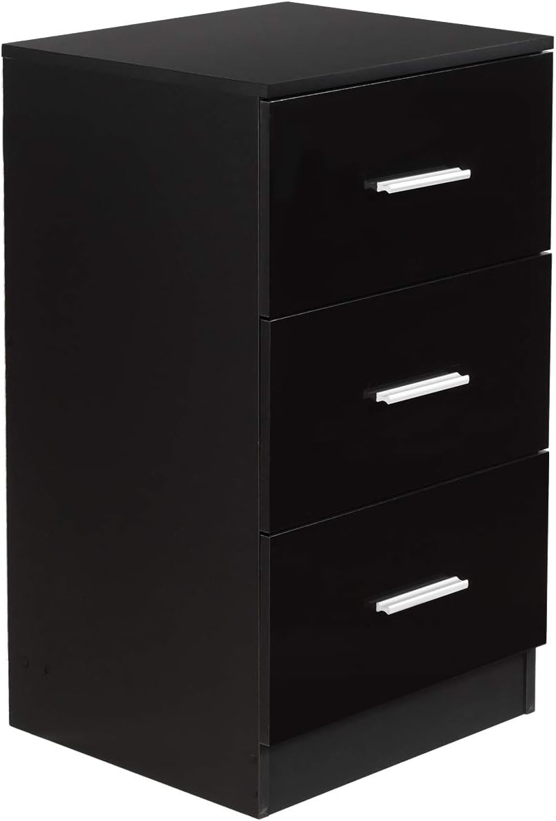 Costway - Caisson De Bureau Meuble De Rangement Avec 3 Tiroirs Pour