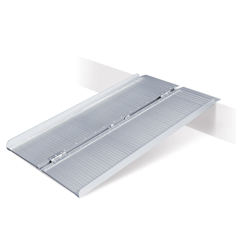 Brb Alu-Auffahrrampe, Klappbar, Länge 1220 Mm, Bxh 715X35 Mm, Geklappt 360 Mm Breit, Tragkraft 250 Kg