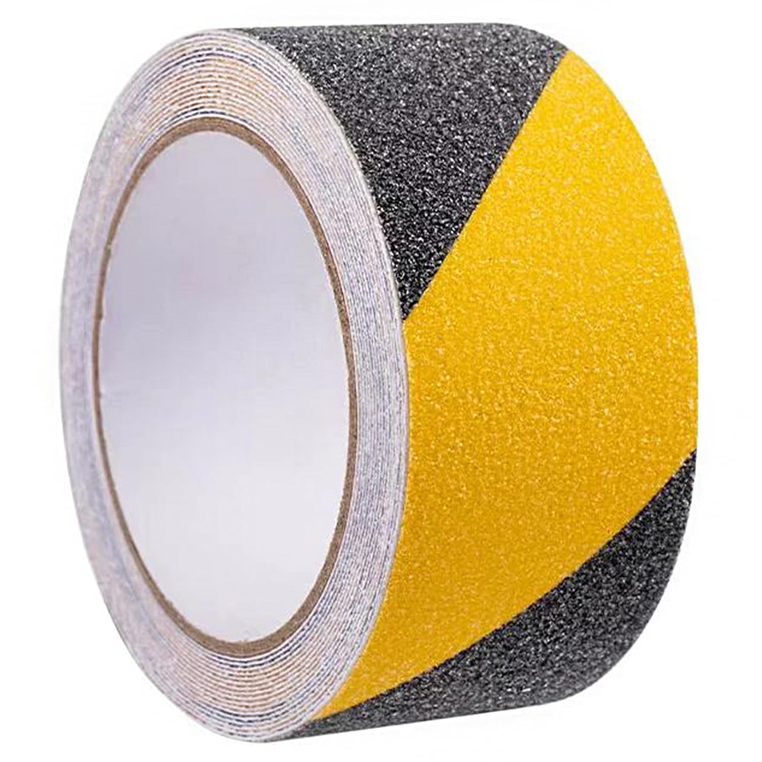 Bande antidérapante adhésive noire et jaune en PVC, 50 mm x 5 m, pour escaliers et marches