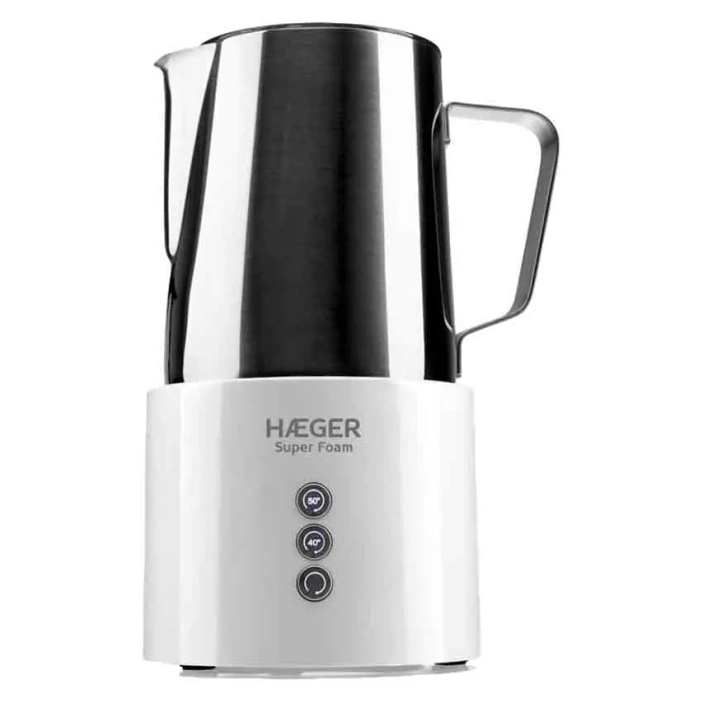 Haeger Weiss Milchaufschäumer Super Foam 600W 0,6L Weiß Edelstahl - Image 2