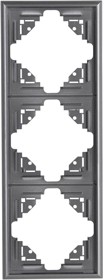Kopp - Malta – Abdeckrahmen 3-fach, Farbe: Anthrazit - 309315061