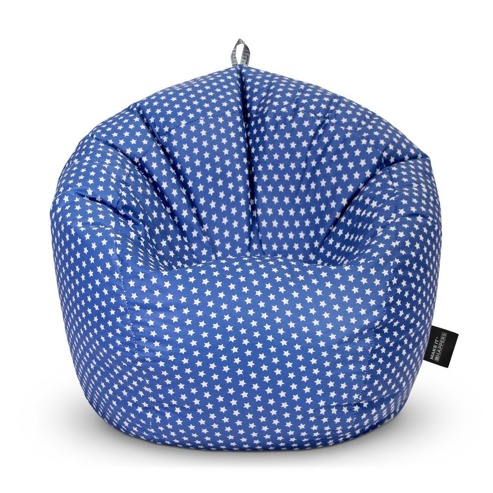 Happers - Pouf Enfant Imprimé Stars Bleu