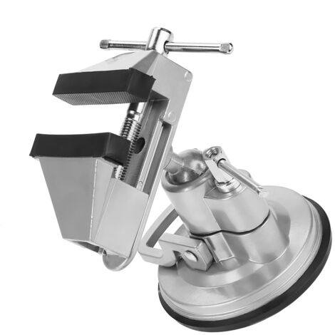Étau de table rotatif en alliage d'aluminium, base à ventouse antidérapante, 1095 g