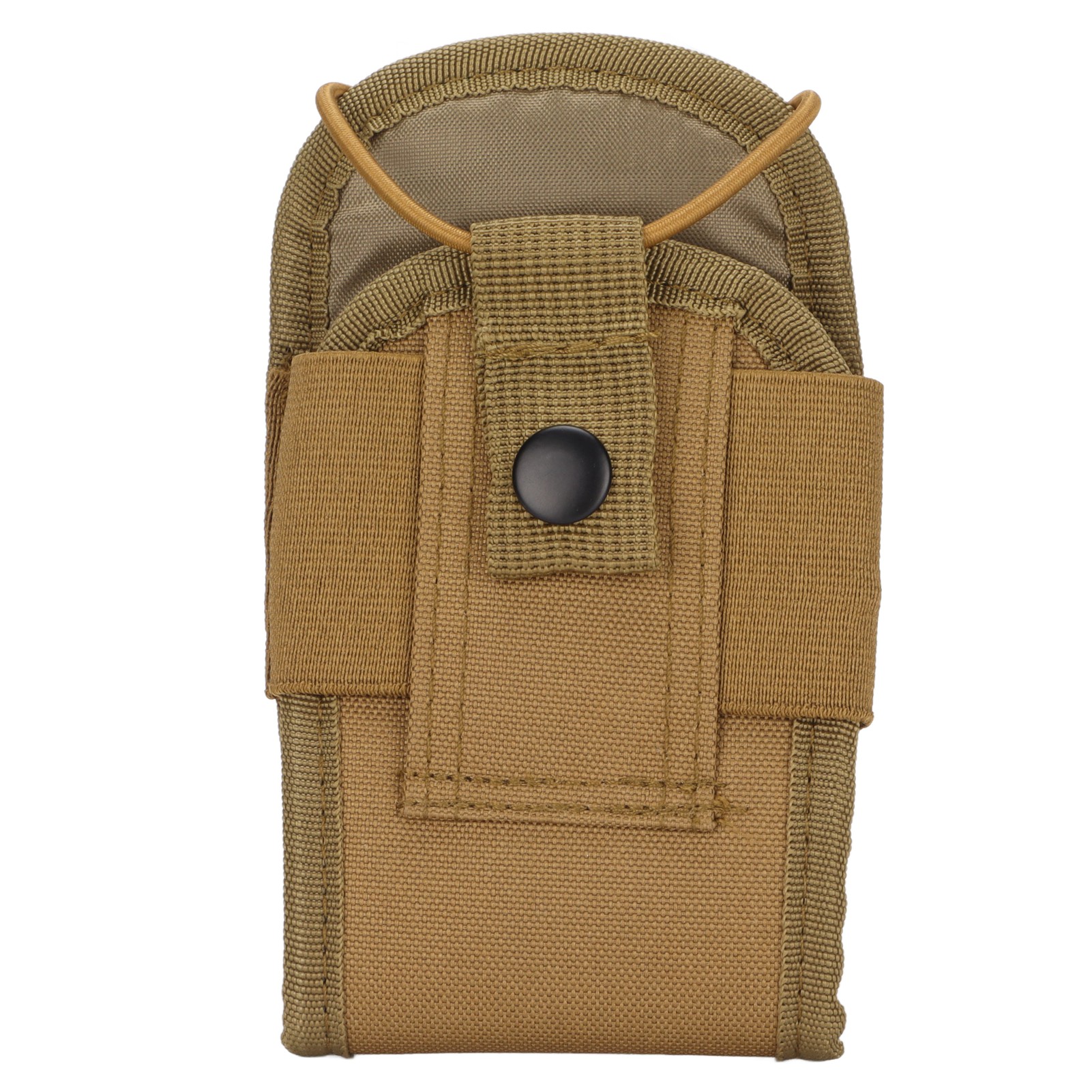 Support radio en nylon imperméable, taille réglable par élastique, 15 x 8 x 5 cm, marron