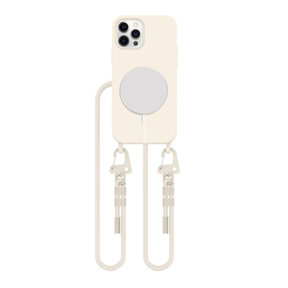 Tech-Protect MagNecklace MagSafe Case for iPhone 12 12 Pro - Beige - Bild 2