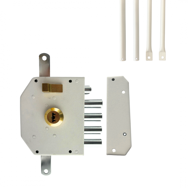 Secury-t – Serrure Multipoint En Applique 5 Points – Axe 60 Mm – 5 Clés