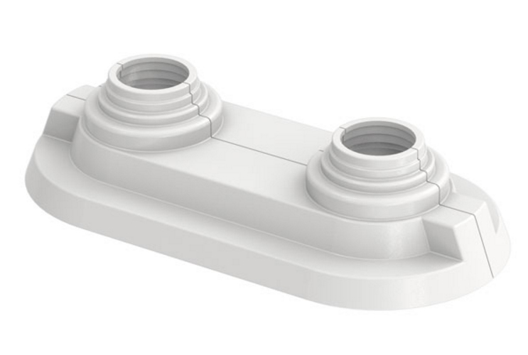 Flamco Weiß Doppelrosette Hrdb 50 Für Rohr D=14, 16, 17, 20Mm