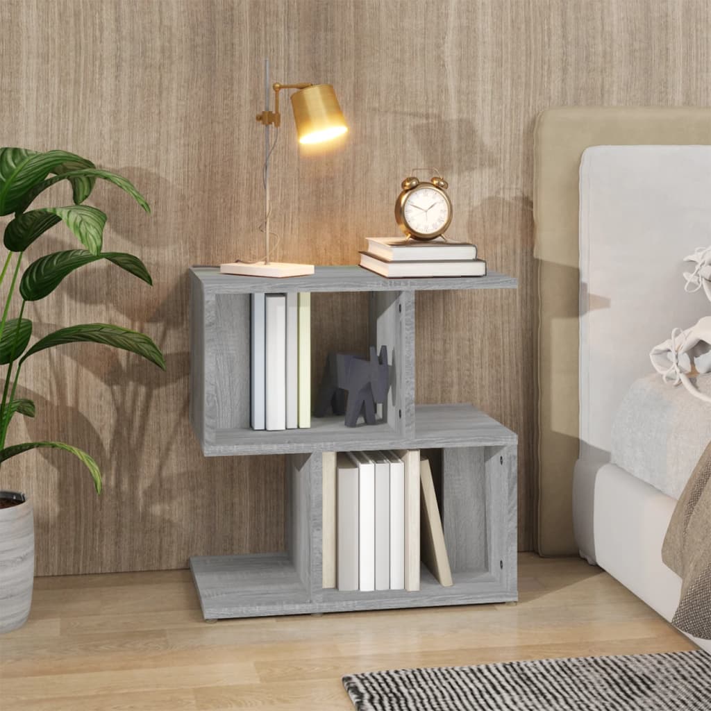 Vidaxl Grau Bedside Cabinet Grey Sonoma 50X30x51.5 Cm Engineered Wood