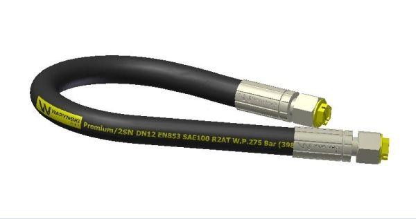 Tubo Idraulico 275 Bar Filettatura M22x1.5 Diritto L-3500mm Dn12-2sn (aa-13-3500 P11p11) Wary?ski OEM