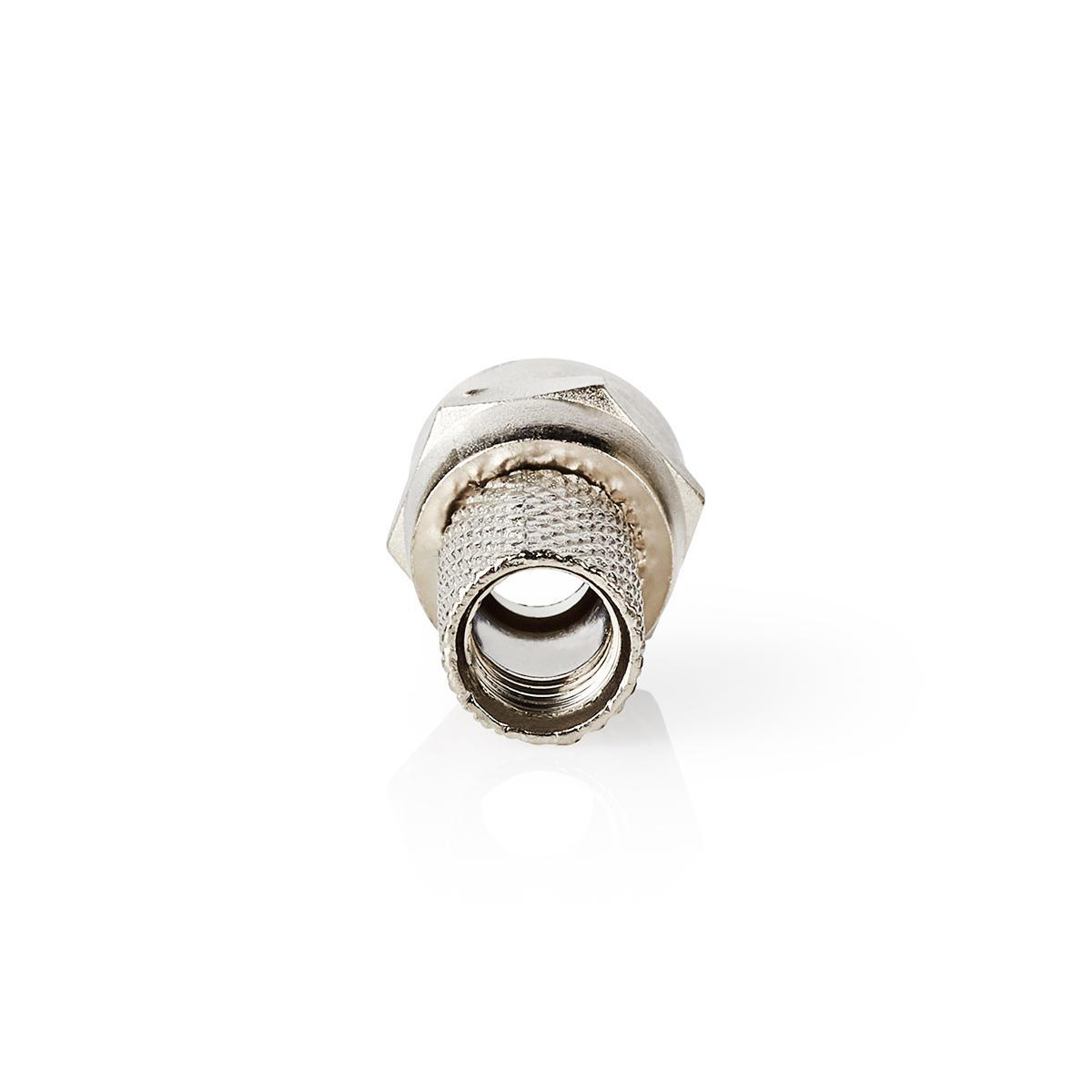 Nedis F-Stecker gerade Stecker Vernickelt 75 Ohm Twist-on Kabeleingangsdurchmesser: 7.4 mm Zinklegie (75 dB, Antennenkabel), Antennenkabel - Bild 3