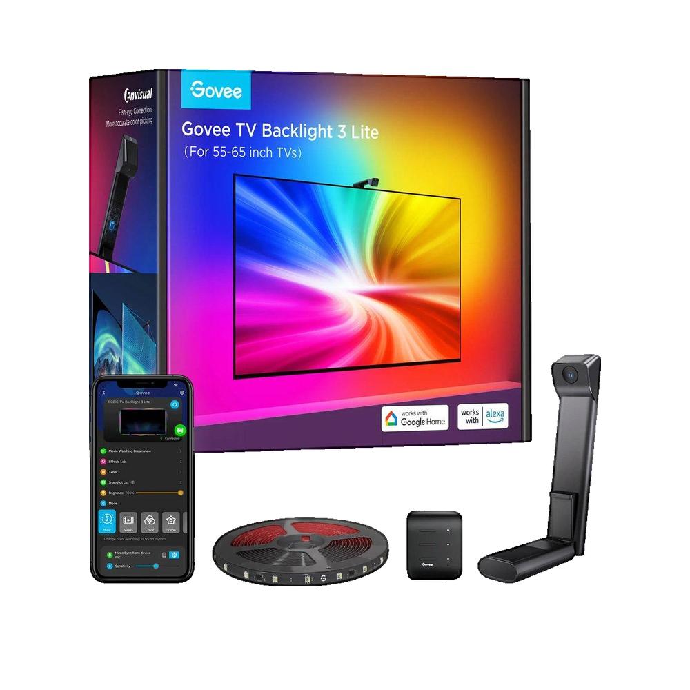 Govee Tv-Hintergrundbeleuchtung 3 Lite Für 55-65-Zoll-Tvs – Smarte Led-Hintergrundbeleuchtung Rgbicw – Perfektes Geschenk - Bild 3